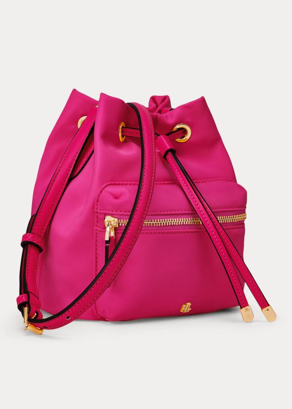 Ralph Lauren Nylon Mini Debby II Bag Tmavě Fuchsie | IZnzhO3S