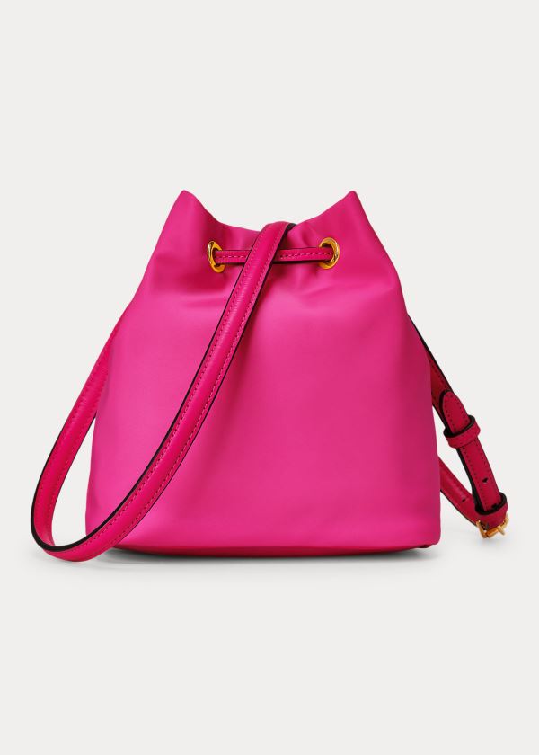 Ralph Lauren Nylon Mini Debby II Bag Tmavě Fuchsie | IZnzhO3S