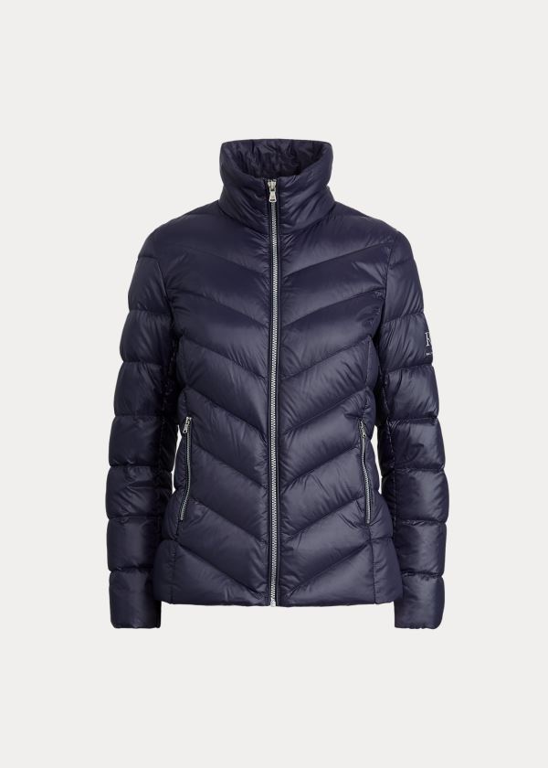 Ralph Lauren Packable Mockneck Coat Tmavě Blankyt | ucvK5hLN