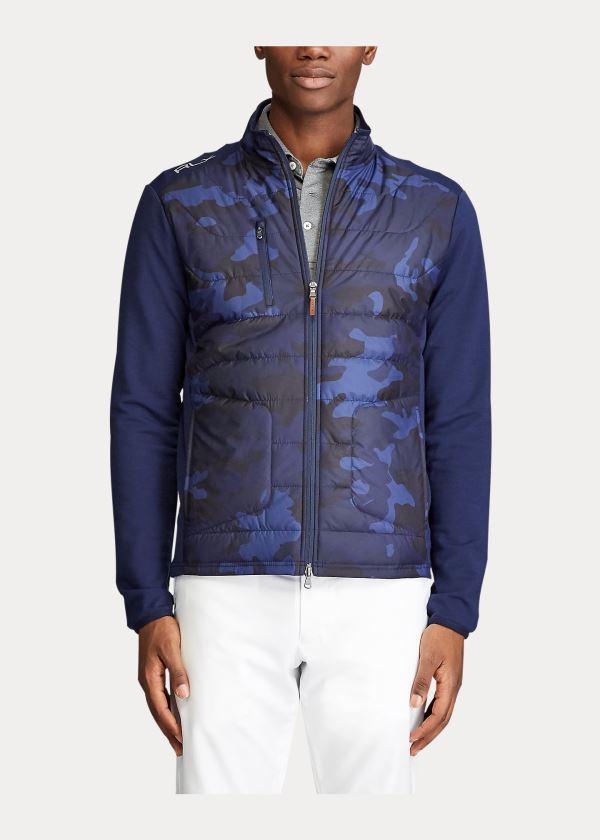 Ralph Lauren Paneled Stretch Terry Jacket Tmavě Blankyt Maskáčové | 99wANu3P