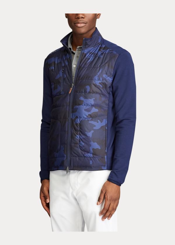 Ralph Lauren Paneled Stretch Terry Jacket Tmavě Blankyt Maskáčové | 99wANu3P