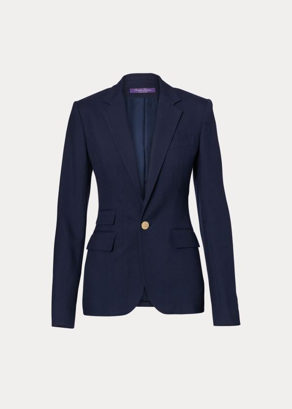 Ralph Lauren Parker Cashmere Jacket Tmavě Blankyt | UKnw0nba