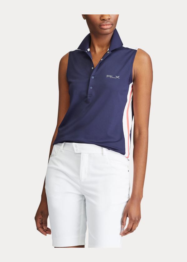 Ralph Lauren Performance Golfové Polo Tmavě Blankyt Bílé | bck0QmDG