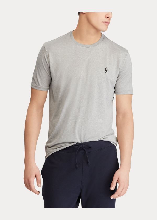 Ralph Lauren Performance Jersey T-Shirt Šedé | ihWsAMP1