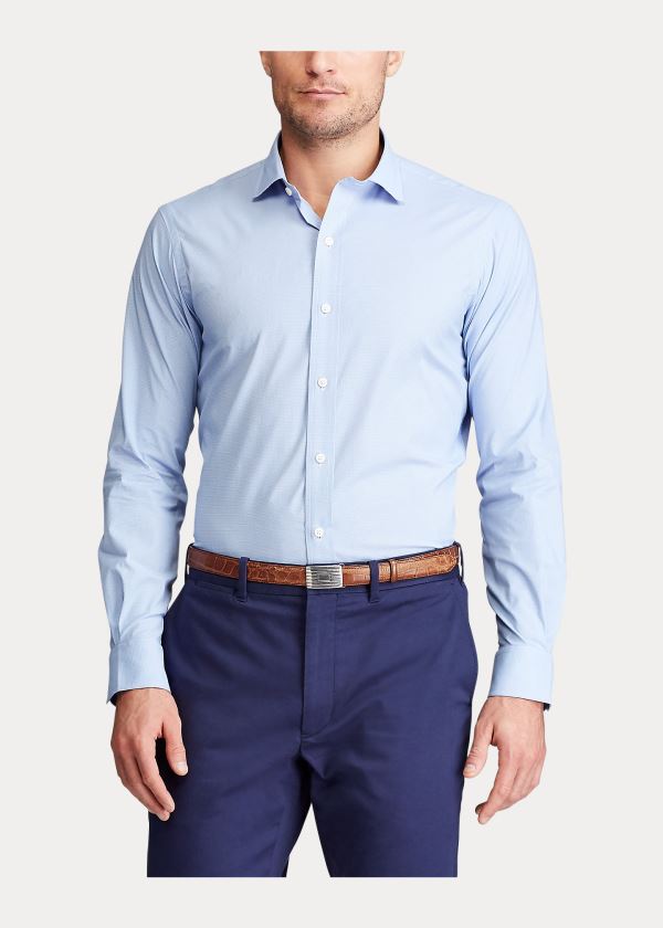 Ralph Lauren Performance Stretch Shirt Blankyt Bílé | fYm7qPo1