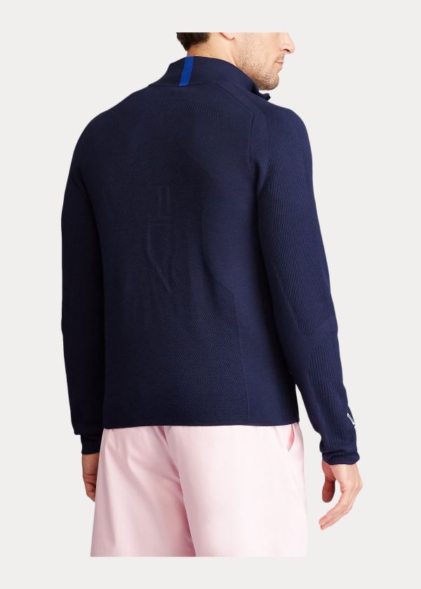 Ralph Lauren Performance Wool-Blend Svetrové Tmavě Blankyt | wZj5dkm0