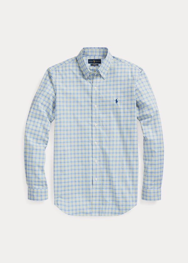 Ralph Lauren Plaid Poplin Shirt Blankyt Žluté Viacfarebný | BarAtWaO