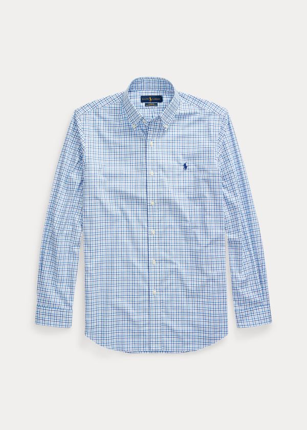 Ralph Lauren Plaid Poplin Shirt Blankyt Bílé | BvWpoWlX