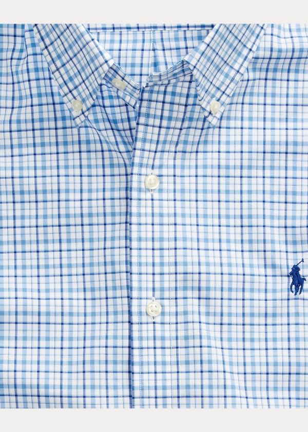 Ralph Lauren Plaid Poplin Shirt Blankyt Bílé | BvWpoWlX