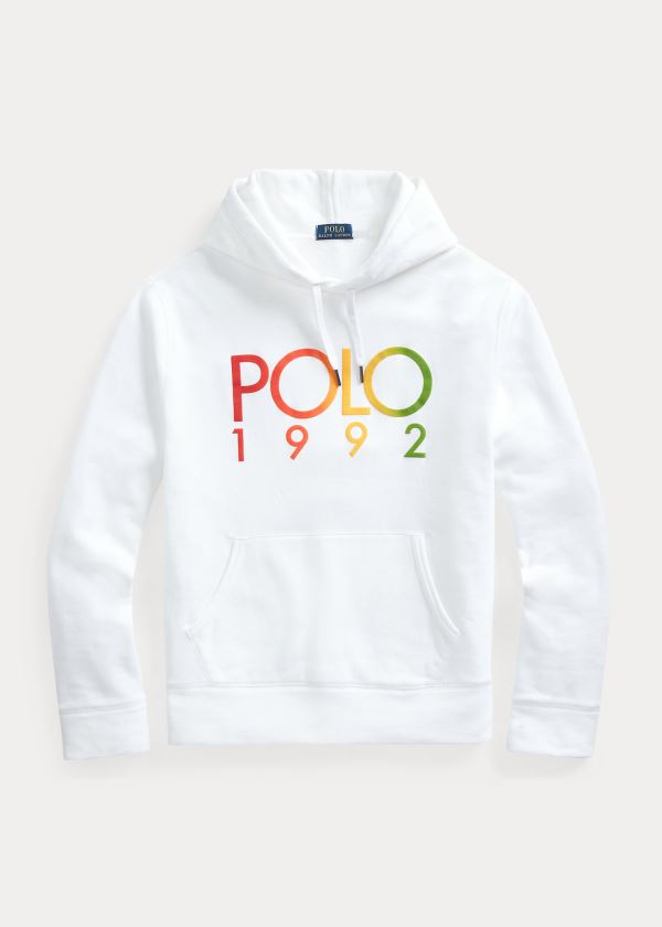 Ralph Lauren Polo 1992 Fleece Hoodie Bílé | 8Hm1K19L