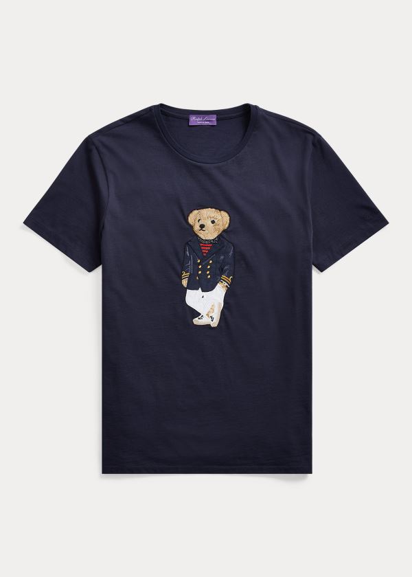 Ralph Lauren Polo Bear Jersey T-Shirt Tmavě Blankyt | HjPpwmsC