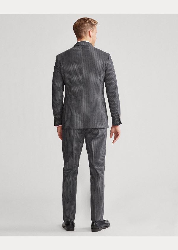 Ralph Lauren Polo Dot-Stripe Stretch Suit Šedé | vzjdQwiU