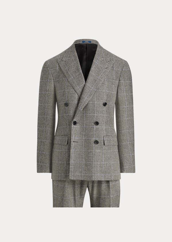 Ralph Lauren Polo Glen Plaid Twill Suit Šedé Krém | th7Ll9Pw