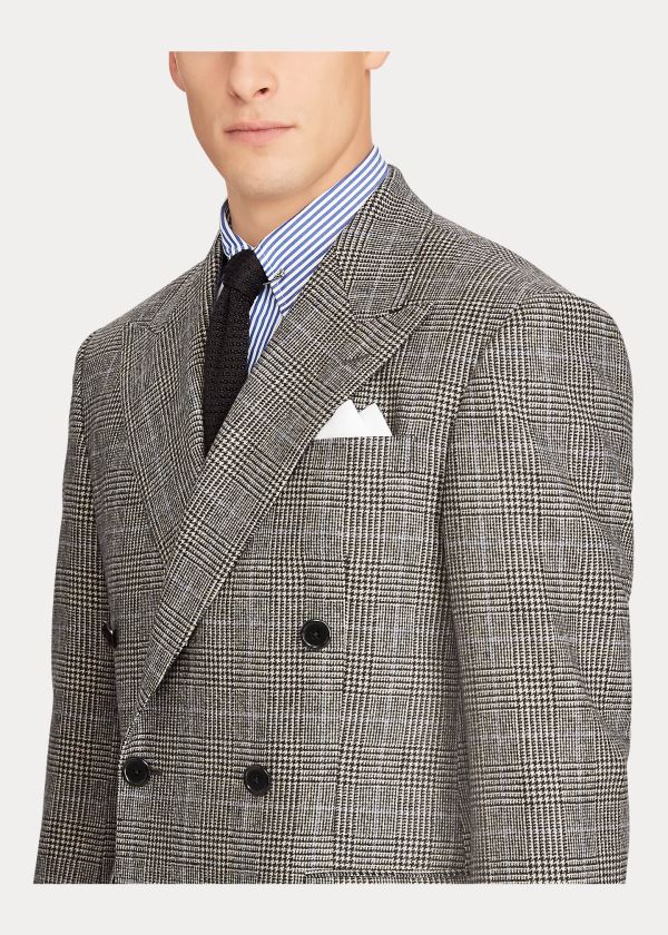 Ralph Lauren Polo Glen Plaid Twill Suit Šedé Krém | th7Ll9Pw