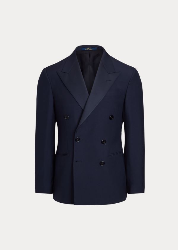 Ralph Lauren Polo Peak-Lapel Tuxedo Jacket Tmavě Blankyt | hC0e2lXK