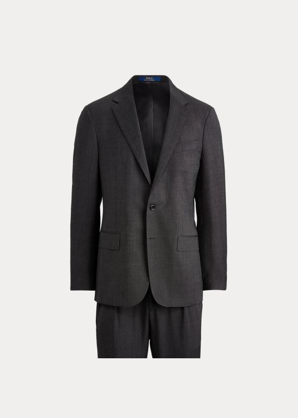 Ralph Lauren Polo Pin Dot Wool Twill Suit Černé Šedé | vtqnJz5A