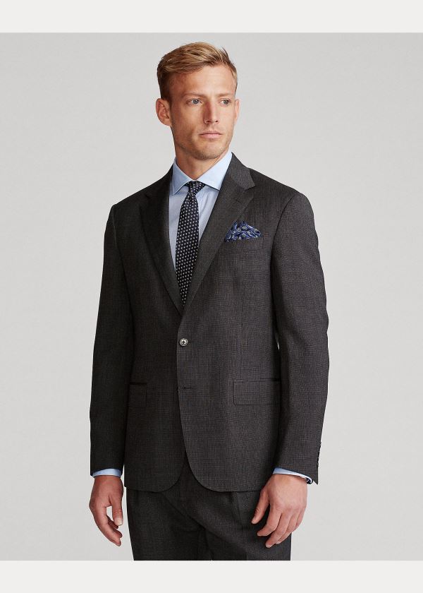 Ralph Lauren Polo Pin Dot Wool Twill Suit Černé Šedé | vtqnJz5A