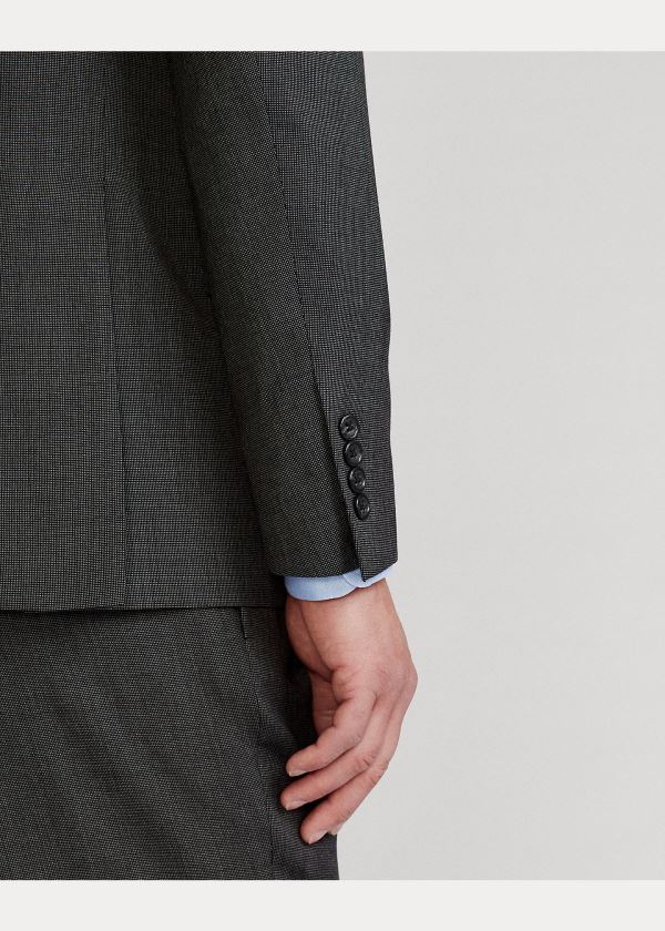 Ralph Lauren Polo Pin Dot Wool Twill Suit Černé Šedé | vtqnJz5A