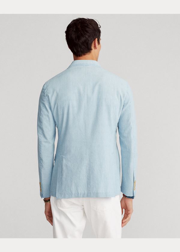 Ralph Lauren Polo Soft Chambray Sportovní Coat Světle Blankyt | viIrZ1rl