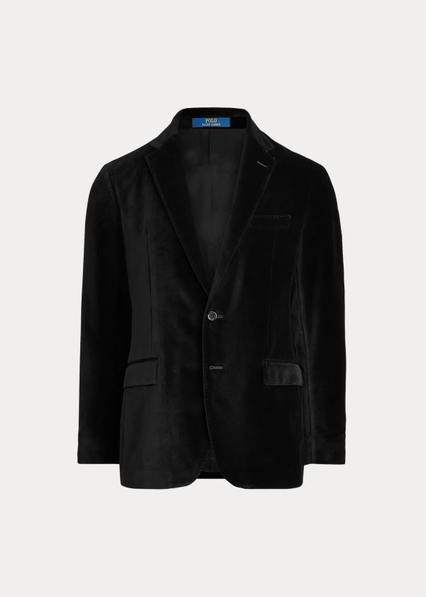 Ralph Lauren Polo Soft Velvet Dinner Jacket Černé | r7zXINrp