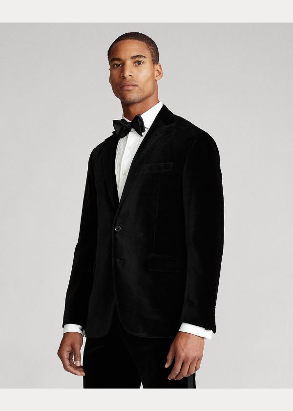 Ralph Lauren Polo Soft Velvet Dinner Jacket Černé | r7zXINrp