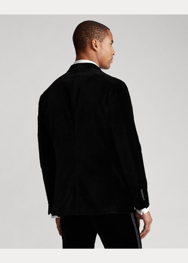 Ralph Lauren Polo Soft Velvet Dinner Jacket Černé | r7zXINrp