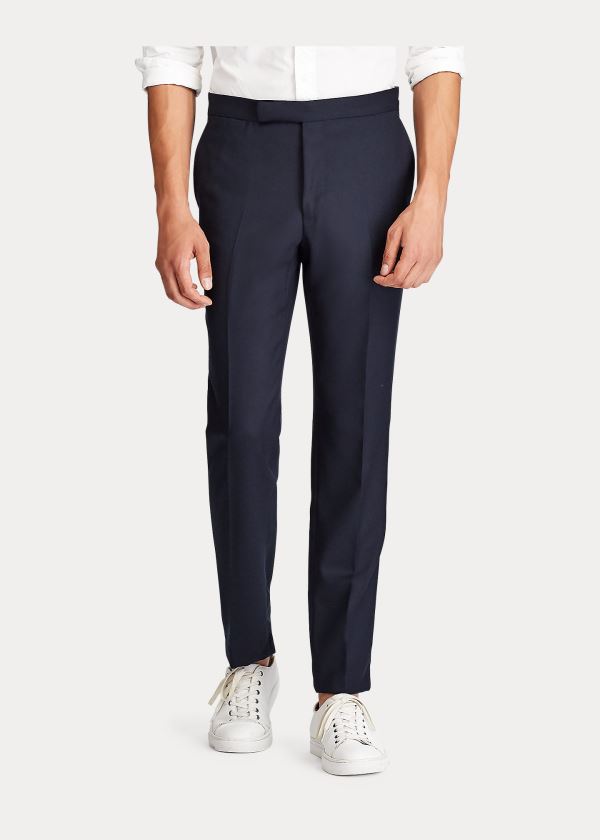 Ralph Lauren Polo Traveler Wool Trouser Tmavě Blankyt | JtDojCLf