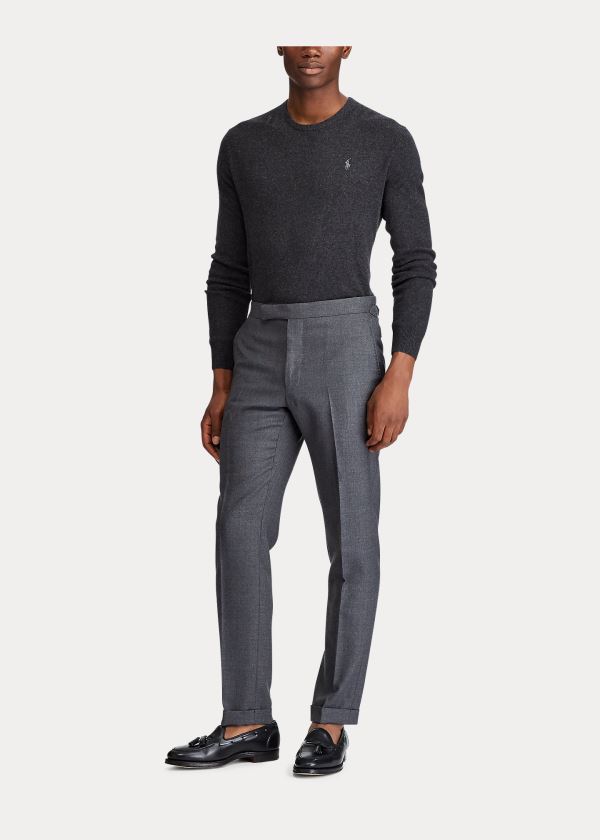 Ralph Lauren Polo Traveler Wool Trouser Šedé | Va6yPDGo