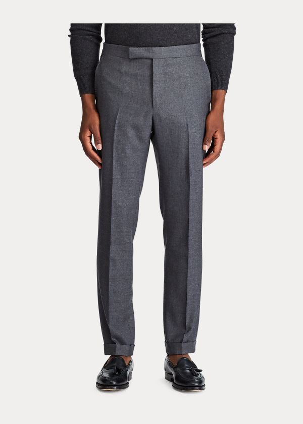 Ralph Lauren Polo Traveler Wool Trouser Šedé | Va6yPDGo