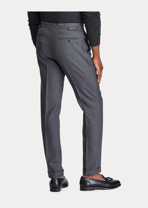 Ralph Lauren Polo Traveler Wool Trouser Šedé | Va6yPDGo