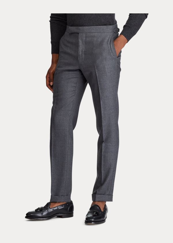 Ralph Lauren Polo Traveler Wool Trouser Šedé | Va6yPDGo