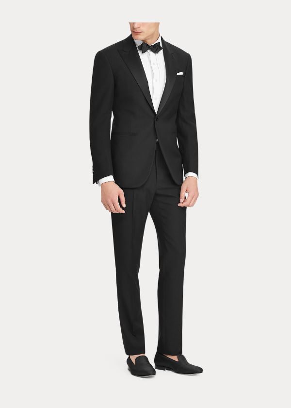 Ralph Lauren Polo Wool Peak-Lapel Tuxedo Černé | XLgdnP8Q