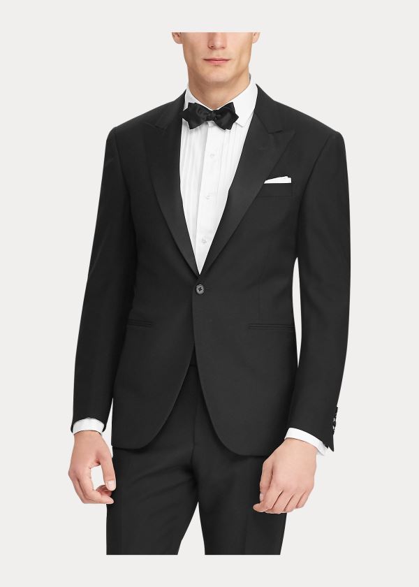 Ralph Lauren Polo Wool Peak-Lapel Tuxedo Černé | XLgdnP8Q