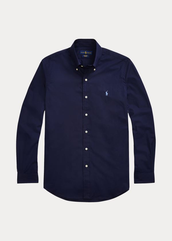 Ralph Lauren Poplin Shirt - All Fits Tmavě Blankyt | rlOpLFAu