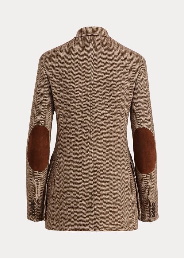 Ralph Lauren Preston Wool-Bend Jacket Hnědé Krém | ROyrnreR