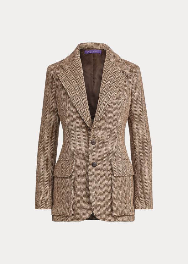 Ralph Lauren Preston Wool-Bend Jacket Hnědé Krém | ROyrnreR