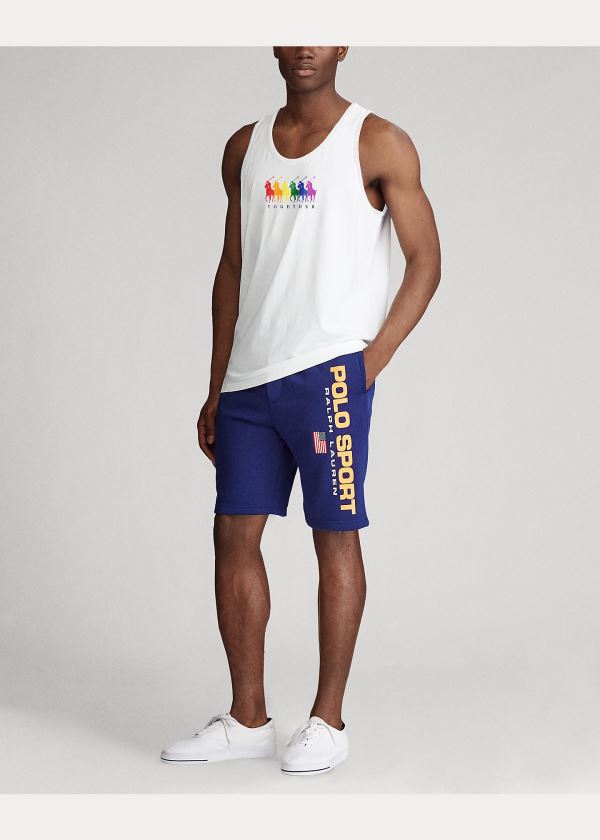 Ralph Lauren Pride Bavlněné Graphic Tank Top Bílé | 4Itquu7P