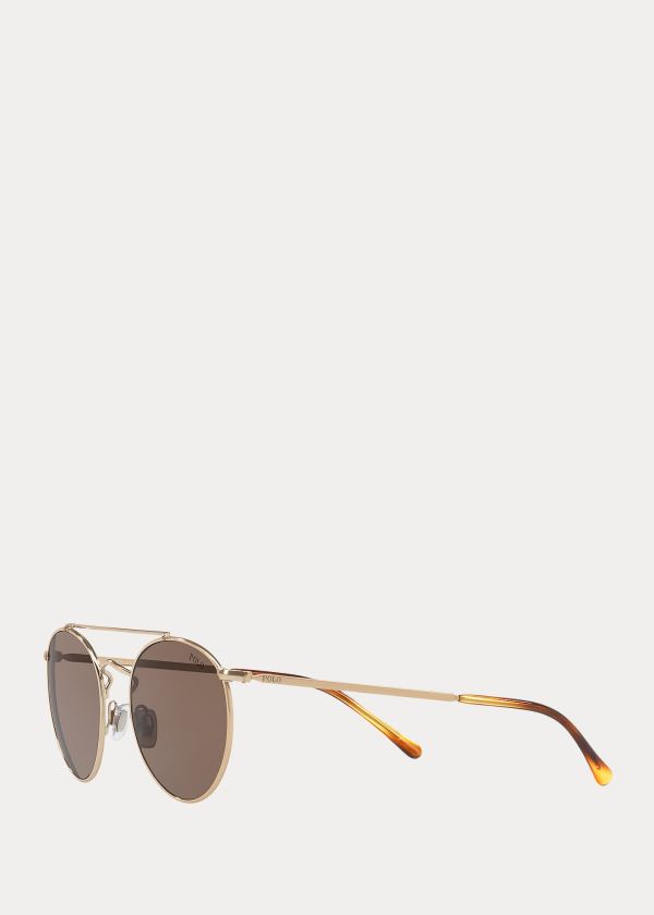 Ralph Lauren Prince Street Sunglasses Zlaté | 7UFpYhV9