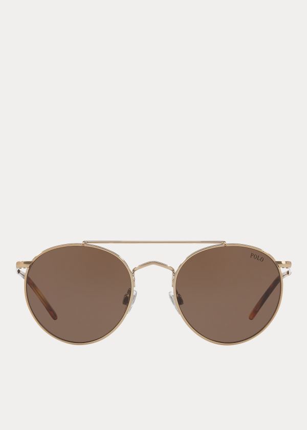 Ralph Lauren Prince Street Sunglasses Zlaté | 7UFpYhV9