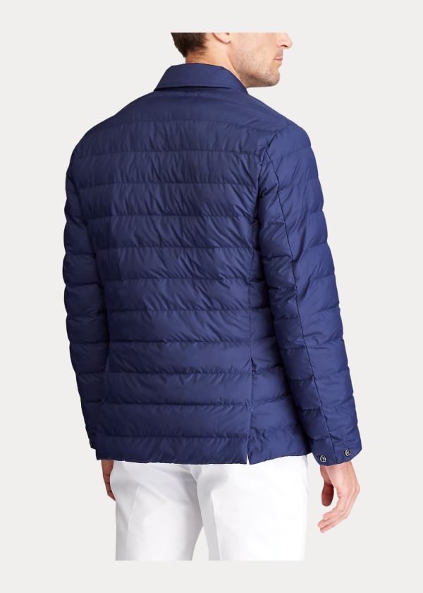 Ralph Lauren Quilted Vody-Repellent Jacket Tmavě Blankyt | 992Y2YSS