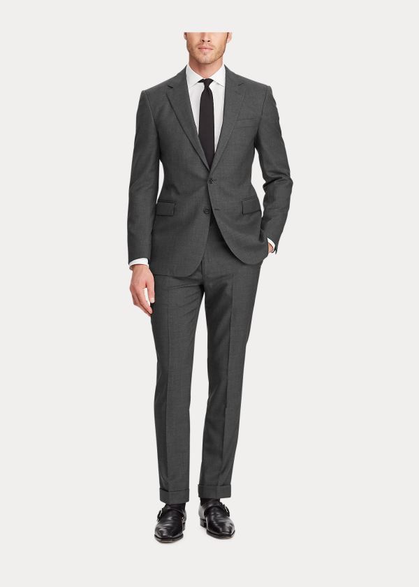 Ralph Lauren RLX Gregory Wool Twill Suit Tmavě Šedé | lRyD2KbF