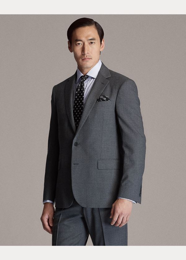 Ralph Lauren RLX Gregory Wool Twill Suit Tmavě Šedé | ukI7nVPo