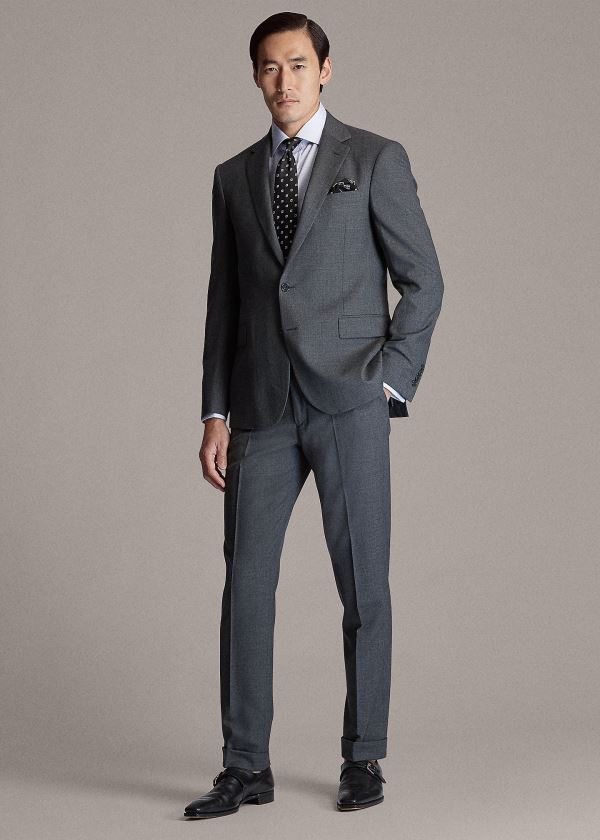 Ralph Lauren RLX Gregory Wool Twill Suit Tmavě Šedé | ukI7nVPo