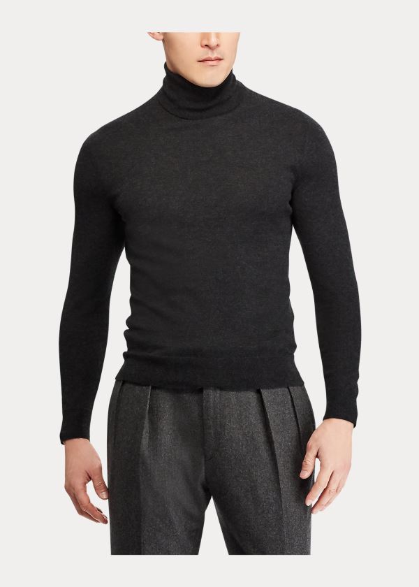 Ralph Lauren RLX Slim Ribbed Merino Svetrové Šedé | ZRKA8Jvx