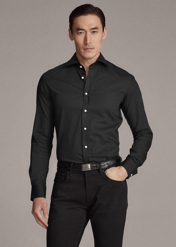 Ralph Lauren RLX Tailored Fit Stretch Shirt Černé | HWrchOj7