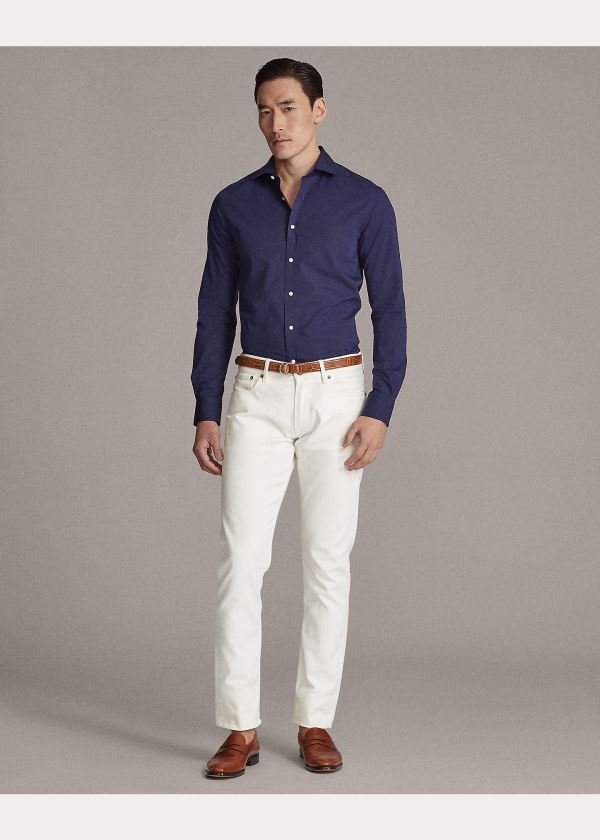 Ralph Lauren RLX Tailored Fit Stretch Shirt Tmavě Blankyt | vTA0NFoH