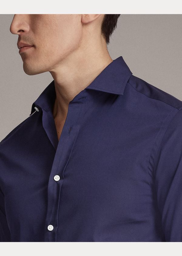 Ralph Lauren RLX Tailored Fit Stretch Shirt Tmavě Blankyt | vTA0NFoH