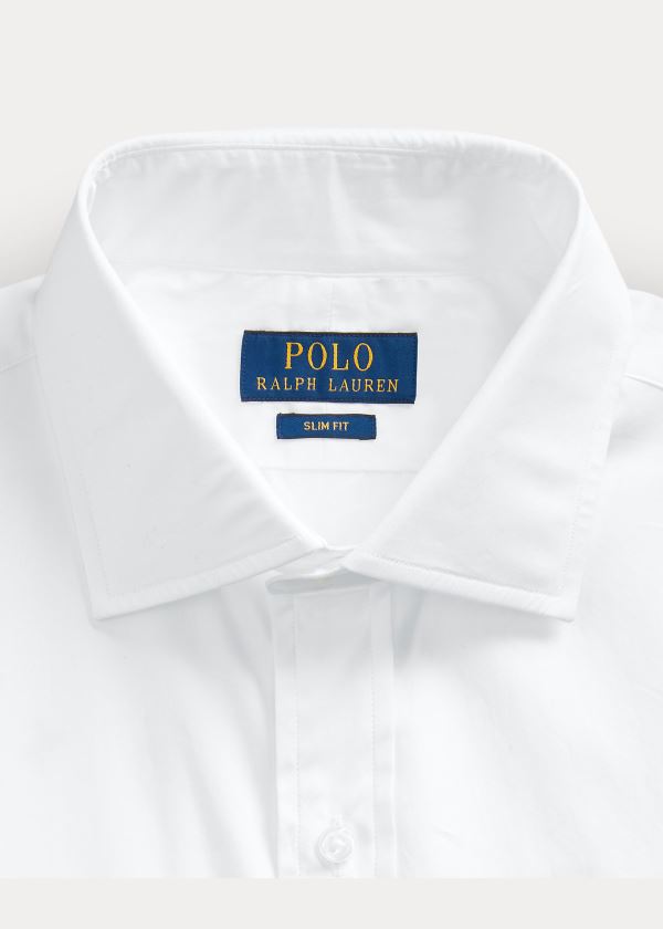 Ralph Lauren Regent Slim Fit Poplin Shirt Bílé | YuPlBOOs