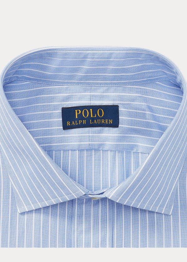 Ralph Lauren Regent Striped Bavlněné Shirt Blankyt Bílé | 2kZ4407J