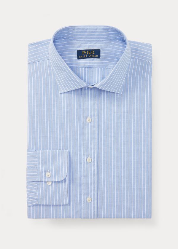 Ralph Lauren Regent Striped Bavlněné Shirt Blankyt Bílé | 2kZ4407J